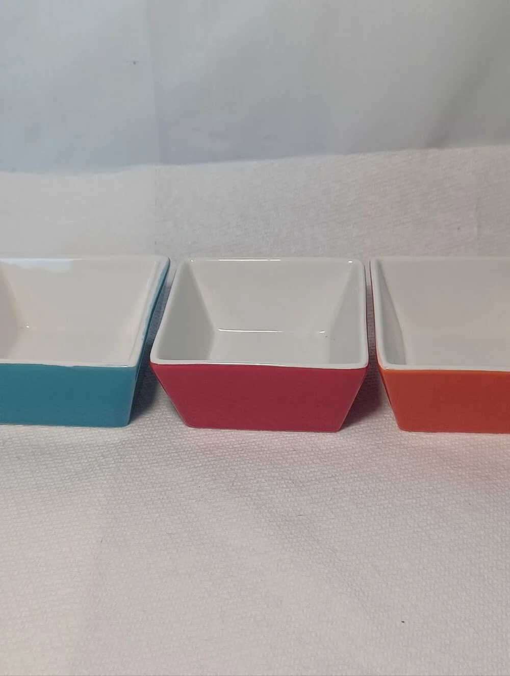 Crate & Barrel Trio of Sauce Dishes / Dip Bowls 3